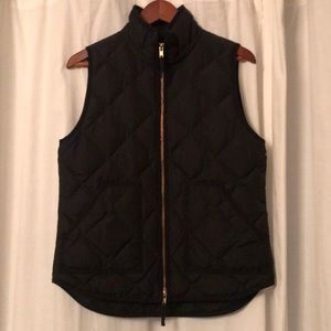 J.Crew black down vest